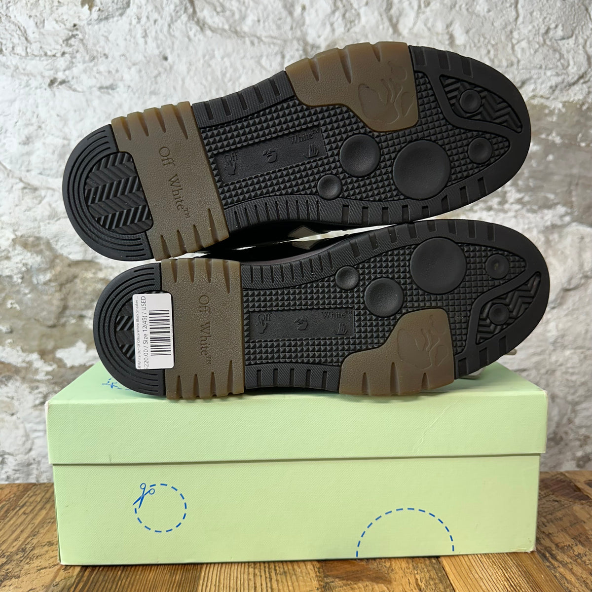 Off-White Out Of Office White Black Sneaker Sz 12 (45)