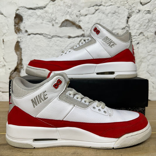 Air Jordan 3 Tinker White University Red Sz 11