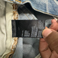 Amiri MX1 Cracked Orange Blue Denim Jeans Sz 32
