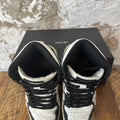 Amiri High White Skeleton Black White Sneaker Sz 5 (37)