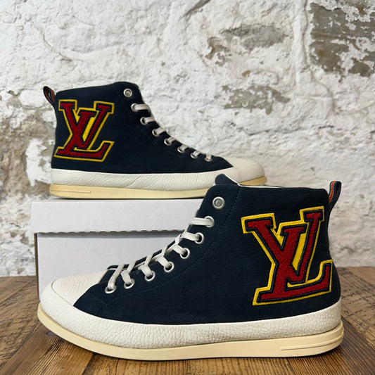 Louis Vuitton High Fastball Navy White Sneaker Sz 10 (8.5LV)