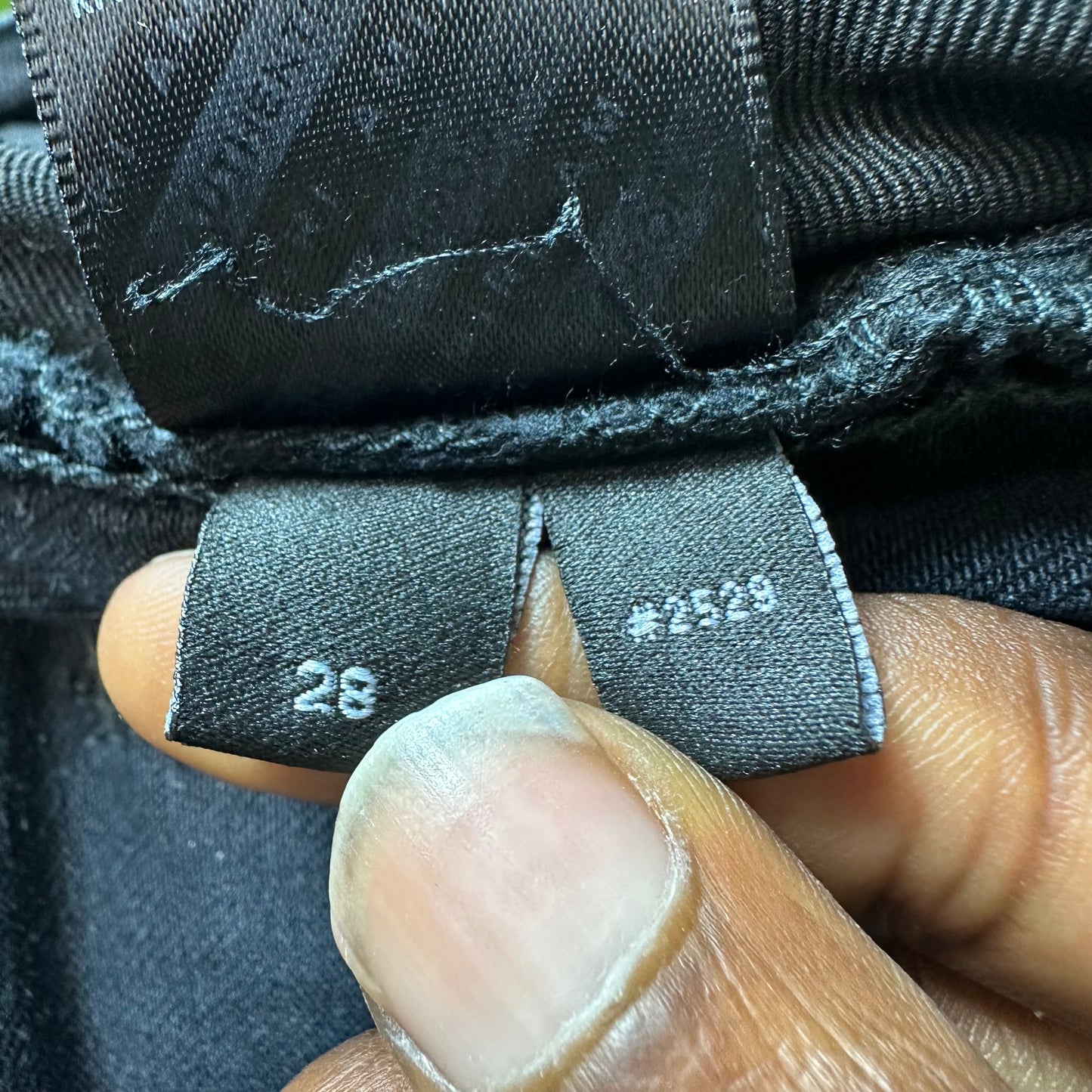Amiri MX1 Grey Art Patch Black Denim Jeans Sz 28
