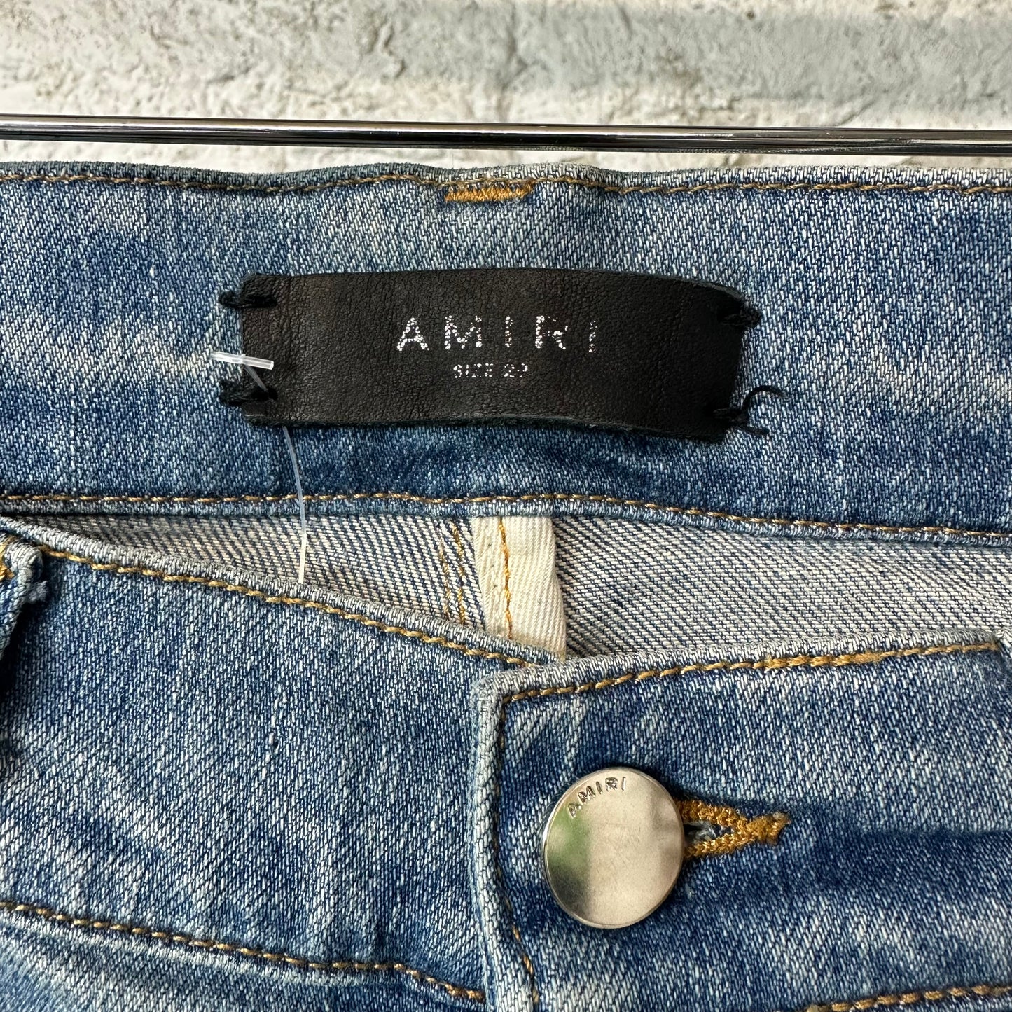 Amiri MX1 Denim Spell Blue Denim Jeans Sz 29