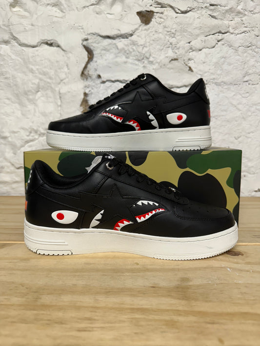 A Bathing Ape Bape Sta Low Shark Pack Black Sz 10 DS