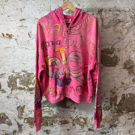 Vale Bubblegum Zip Up Hoodie