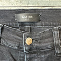 Amiri MX1 Cracked Blue Black Denim Jeans Sz 29