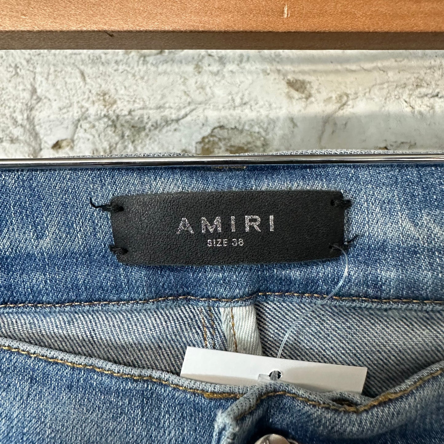 Amiri MX1 Blue Tie Dye Blue Denim Jeans Sz 38