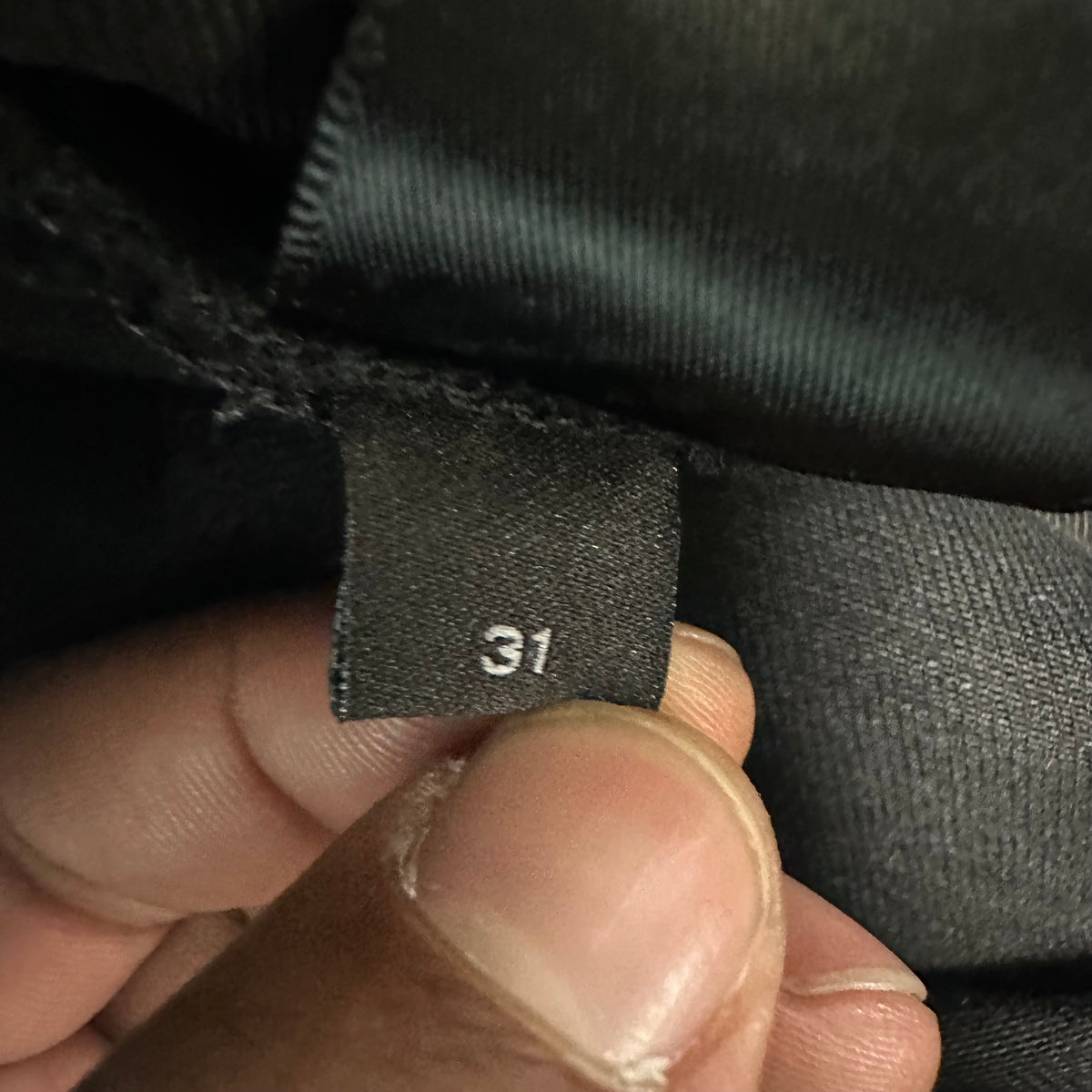 Amiri MX1 Black White Woven Black Denim Jeans Sz 31