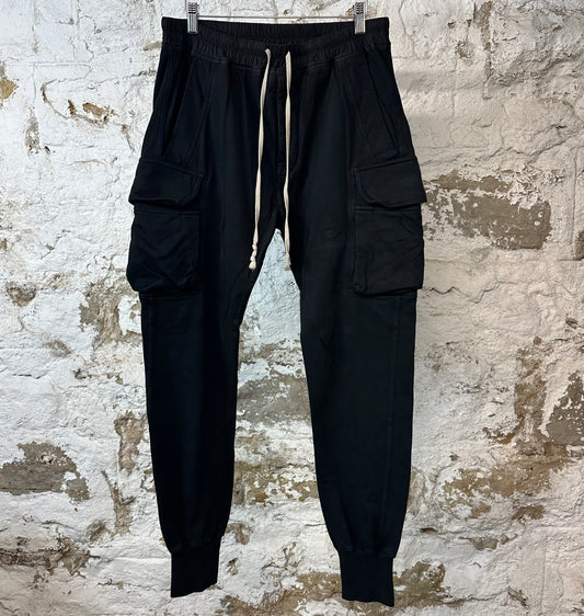 Rick Owens Mastadon Cargo Sweatpants Black Sz M