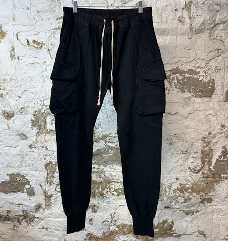 Rick Owens Mastadon Cargo Sweatpants Black Sz M