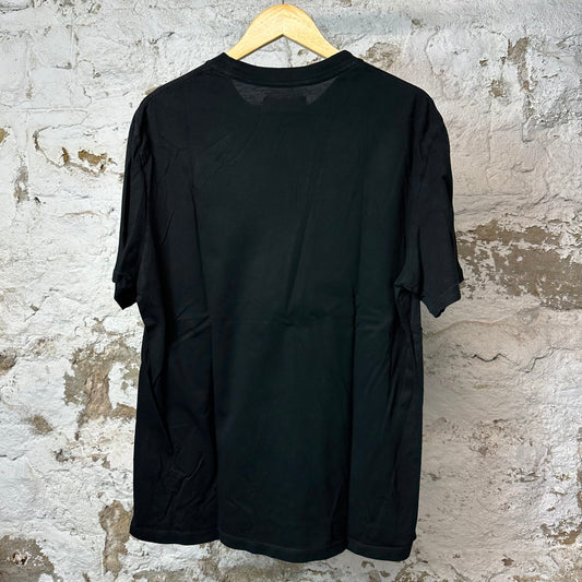 Amiri White Paisley Spell Black T-shirt Sz M