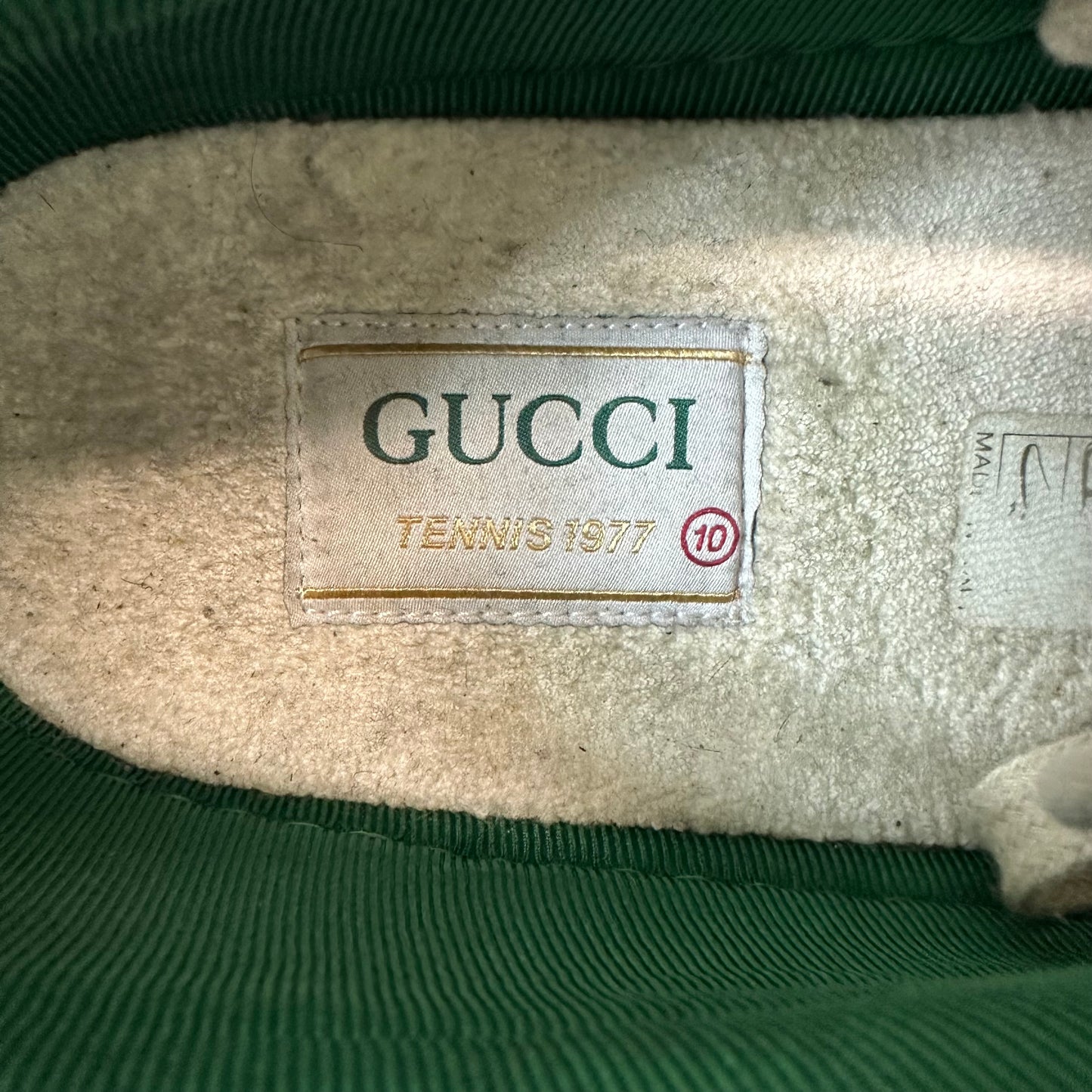 Gucci Tennis 1977 Brown Monogram Sneaker Sz 10
