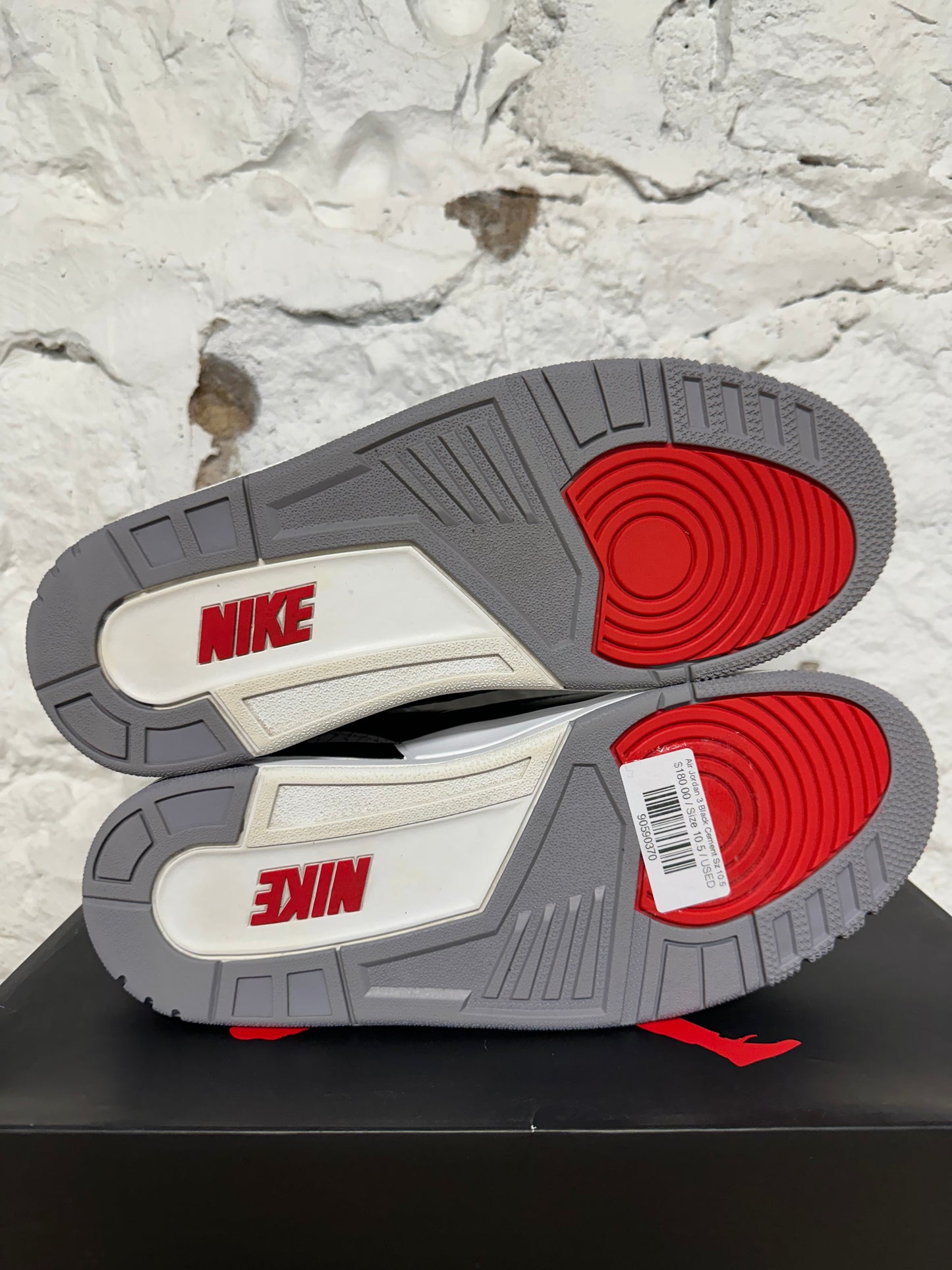 Air Jordan 3 Black Cement Sz 10.5