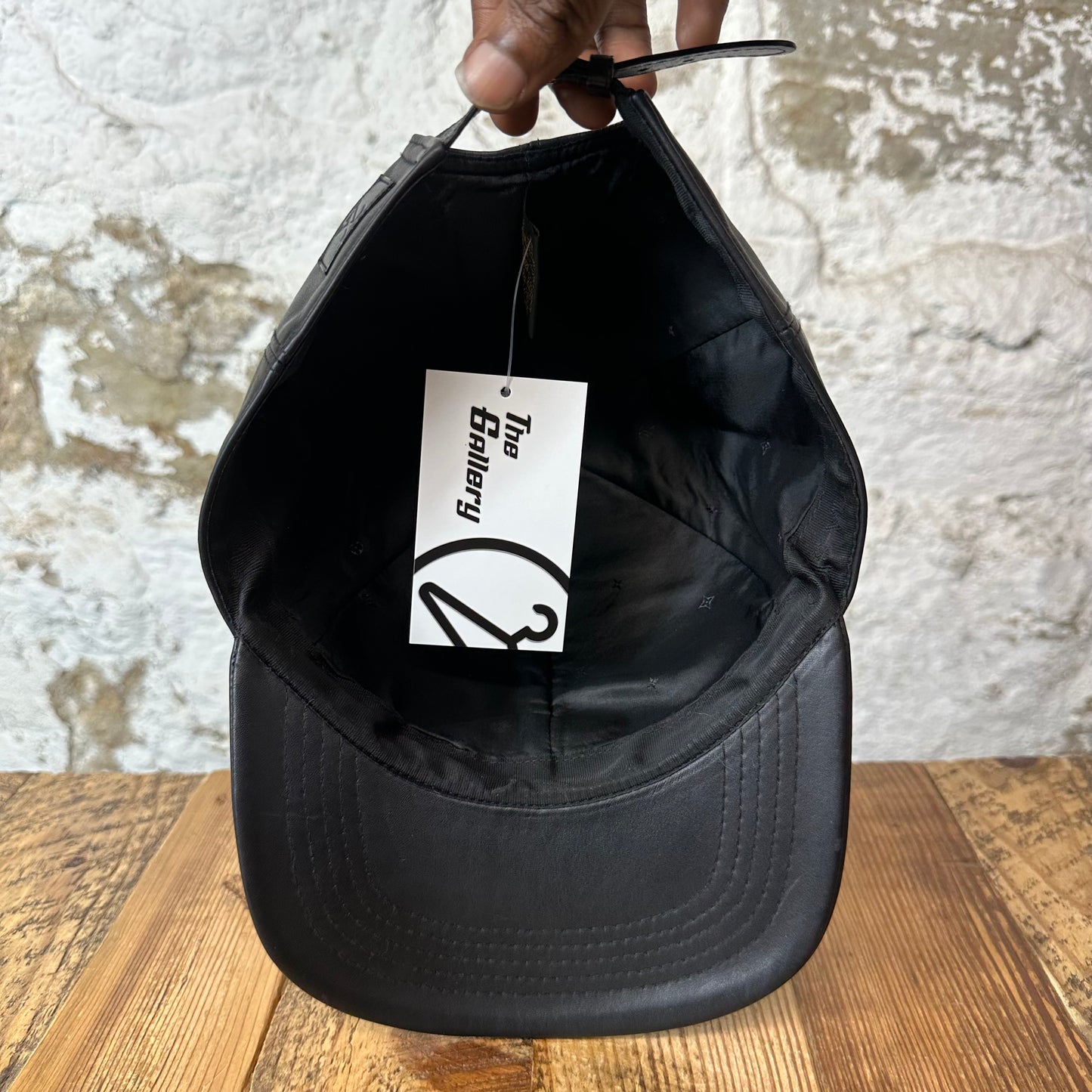 Louis Vuitton Black Leather Hat