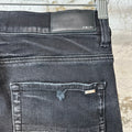 Amiri Plain Black Faded Denim Jeans Sz 34