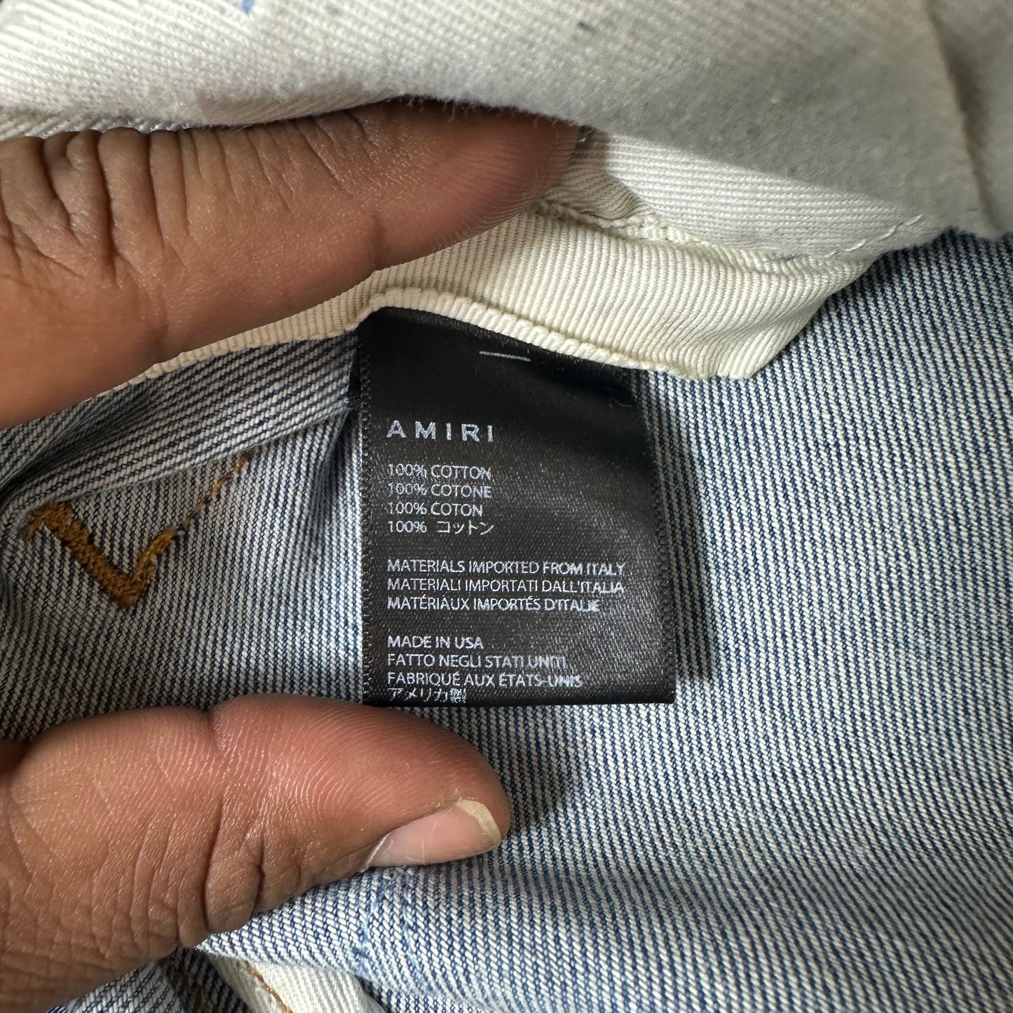 Amiri Denim Star Chemist Blue Denim Jeans Sz 32