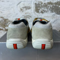 Prada Americas Cup Vintage Yellow Leather Grey Sneaker Sz 9