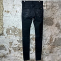 Amiri MX1 Green Paisley Black Denim Jeans Sz 30