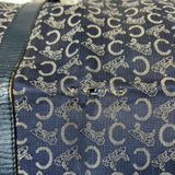 Celine Blue Monogram Canvas Duffle Bag