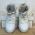 Air Jordan 5 White Metallic Sz 6.5Y