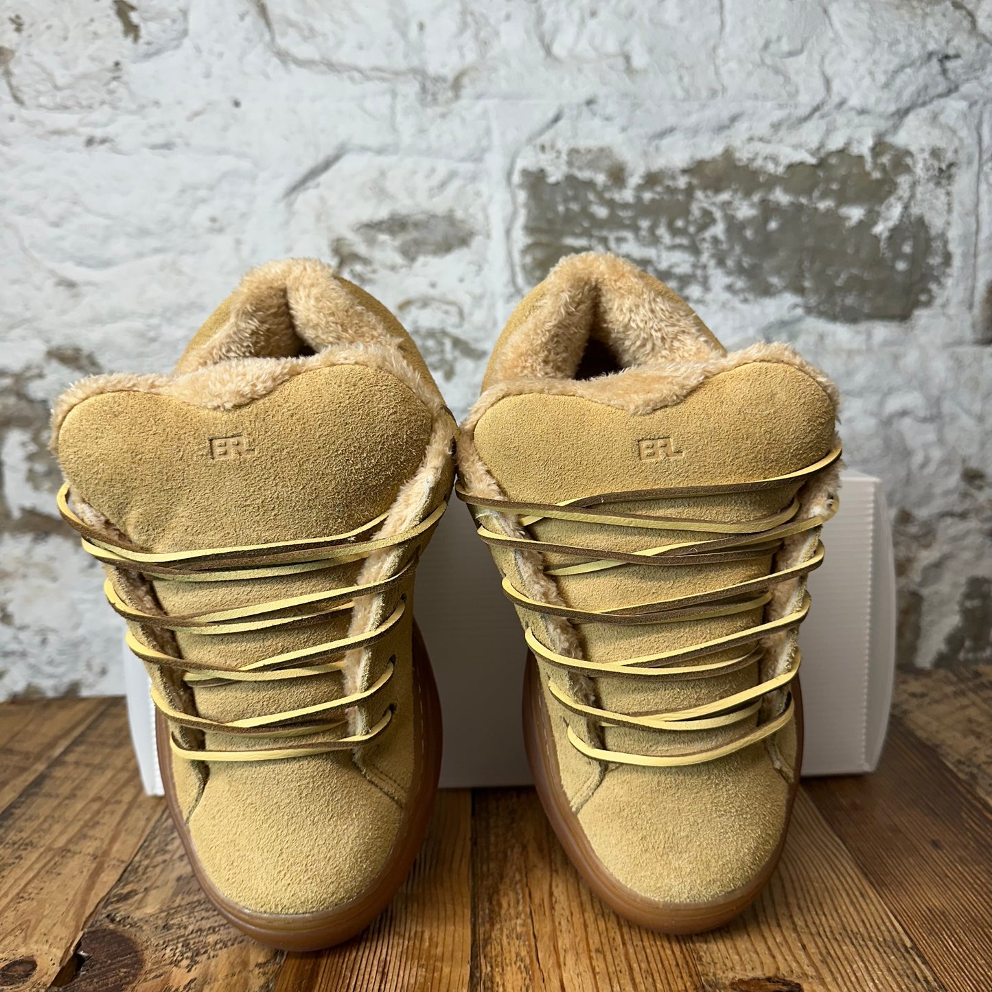 ERL Skate Vamp Beige Suede Sneaker Sz 8