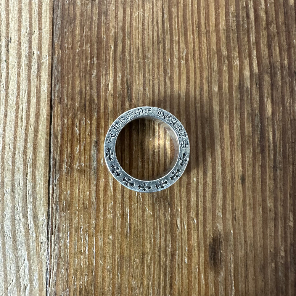 Chrome Hearts F*** You 6MM Silver Spacer Ring Sz 4
