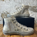 Dior B23 High Grey Oblique Grey Sneaker Sz 8 (41)