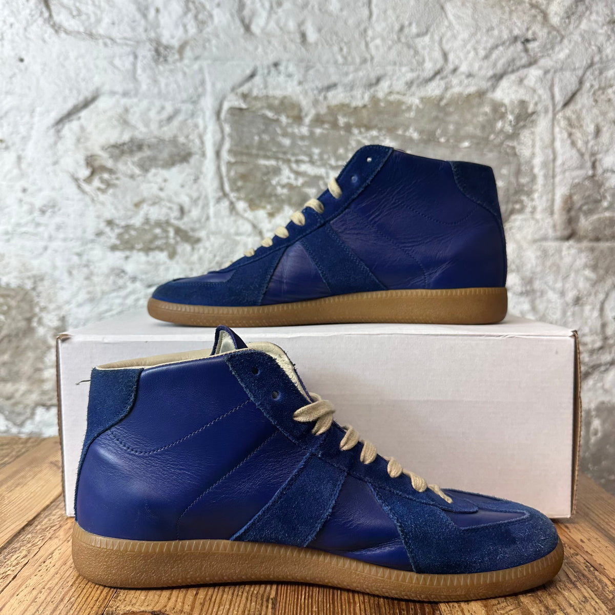 Maison Margiela Replica High Blue Sneaker Sz 8 (41)