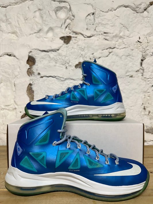 Nike Lebron 10 Sport Pack Blue Diamond Sz 9.5