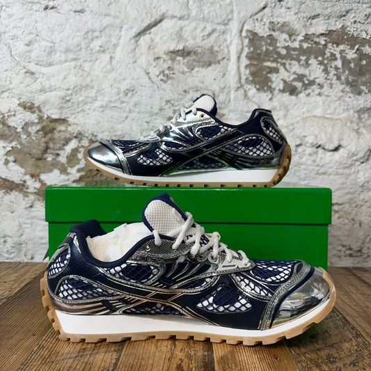 Bottega Veneta Abyss Silver Orbit Sneaker Sz 12 (45)