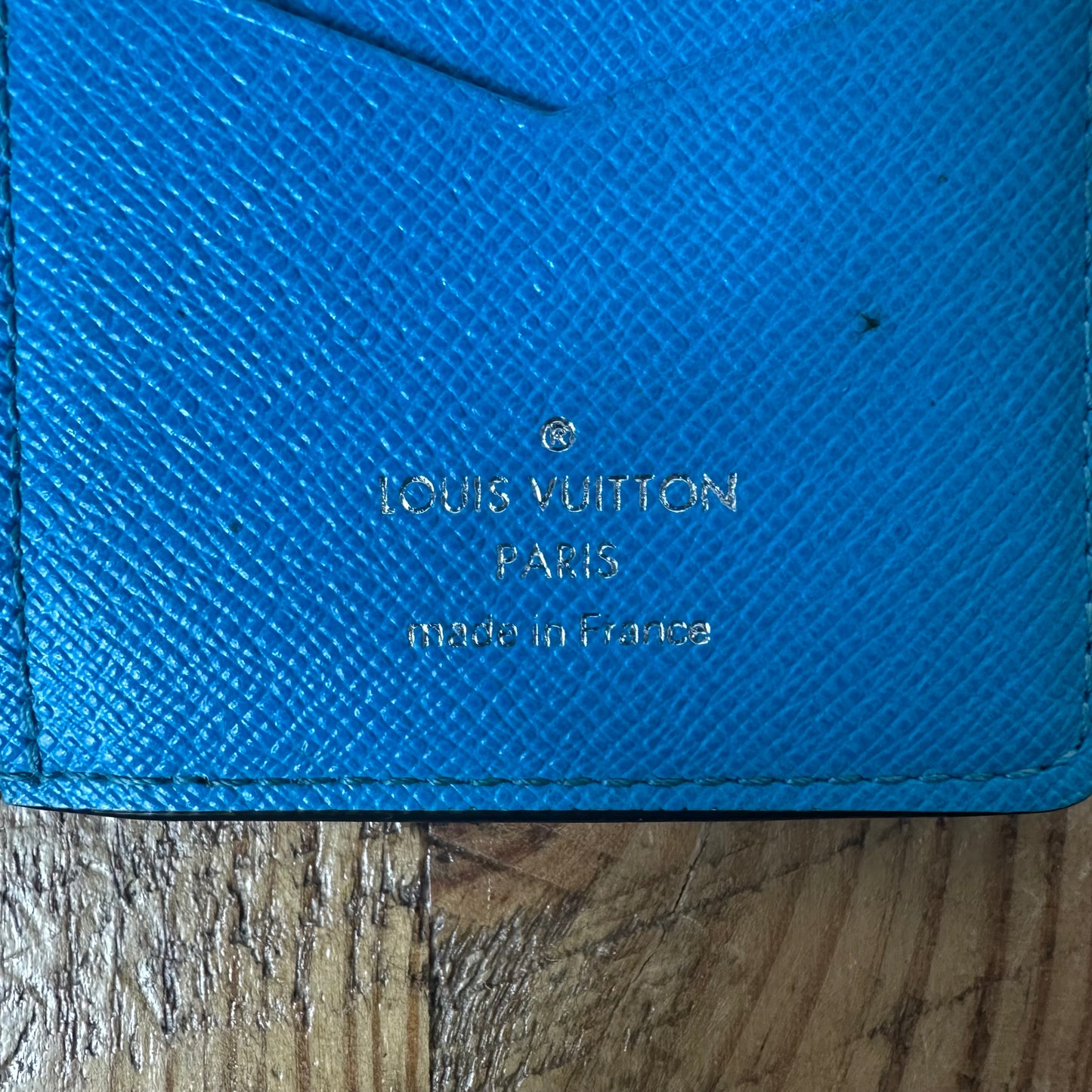 Louis Vuitton Taurillon Turquoise Pocket Organizer