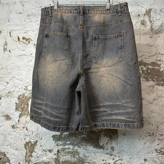 Vale Skittle Blue Jean Shorts Sz 32