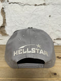 Hellstar Grey Rhinestone Snapback Hat DS