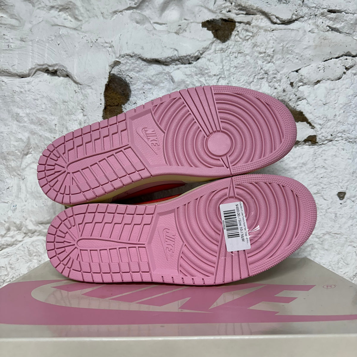 Air Jordan 1 Low Travis Scott Sail Tropical Pink Sz 10 DS