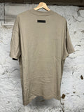 Fear of God Essentials Tan Chest Logo T-Shirt Sz M