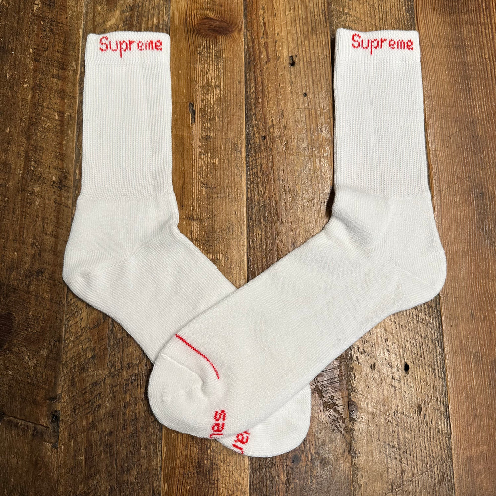 Supreme Hanes White Socks DS