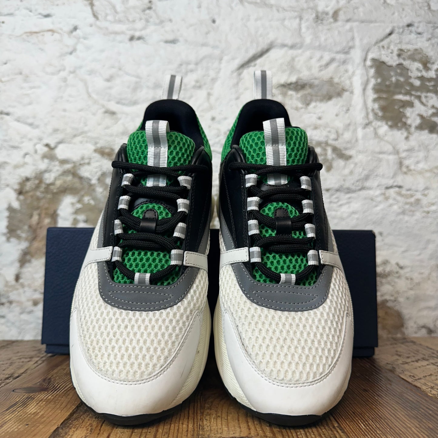 Dior B22 Black White Green Sneaker Sz 9 (42)