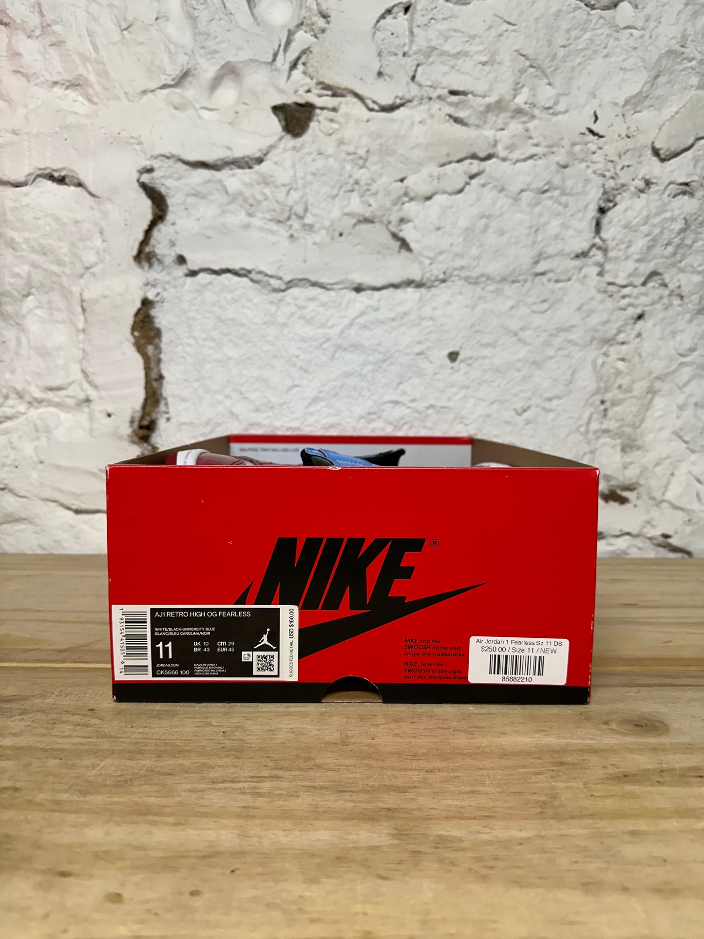 Air Jordan 1 Fearless Sz 11 DS