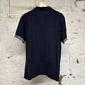 Moncler Small Logo Navy Polo Shirt Sz XXL