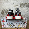 Dolce Gabbana Red White Black Sorrento Sneaker Sz 8 (41)