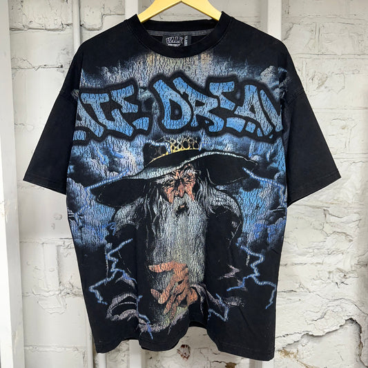 Vale Wizard Black T-Shirt Sz XL