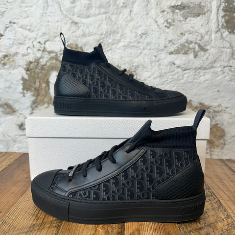 Dior High Black Oblique Walk N Dior Sneaker Sz 6 (38.5)