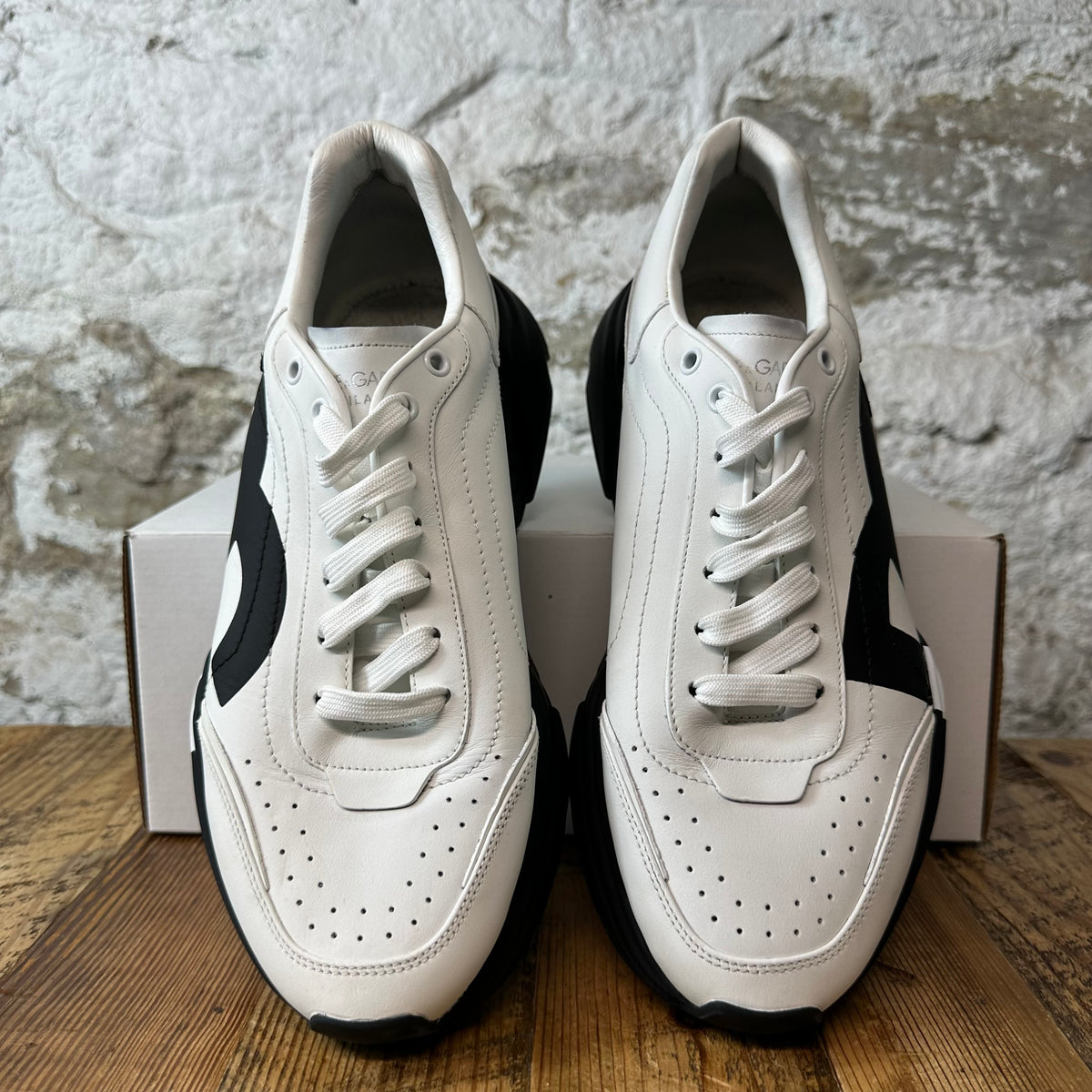 Dolce Gabbana Black White Daymaster Sneaker Sz 10