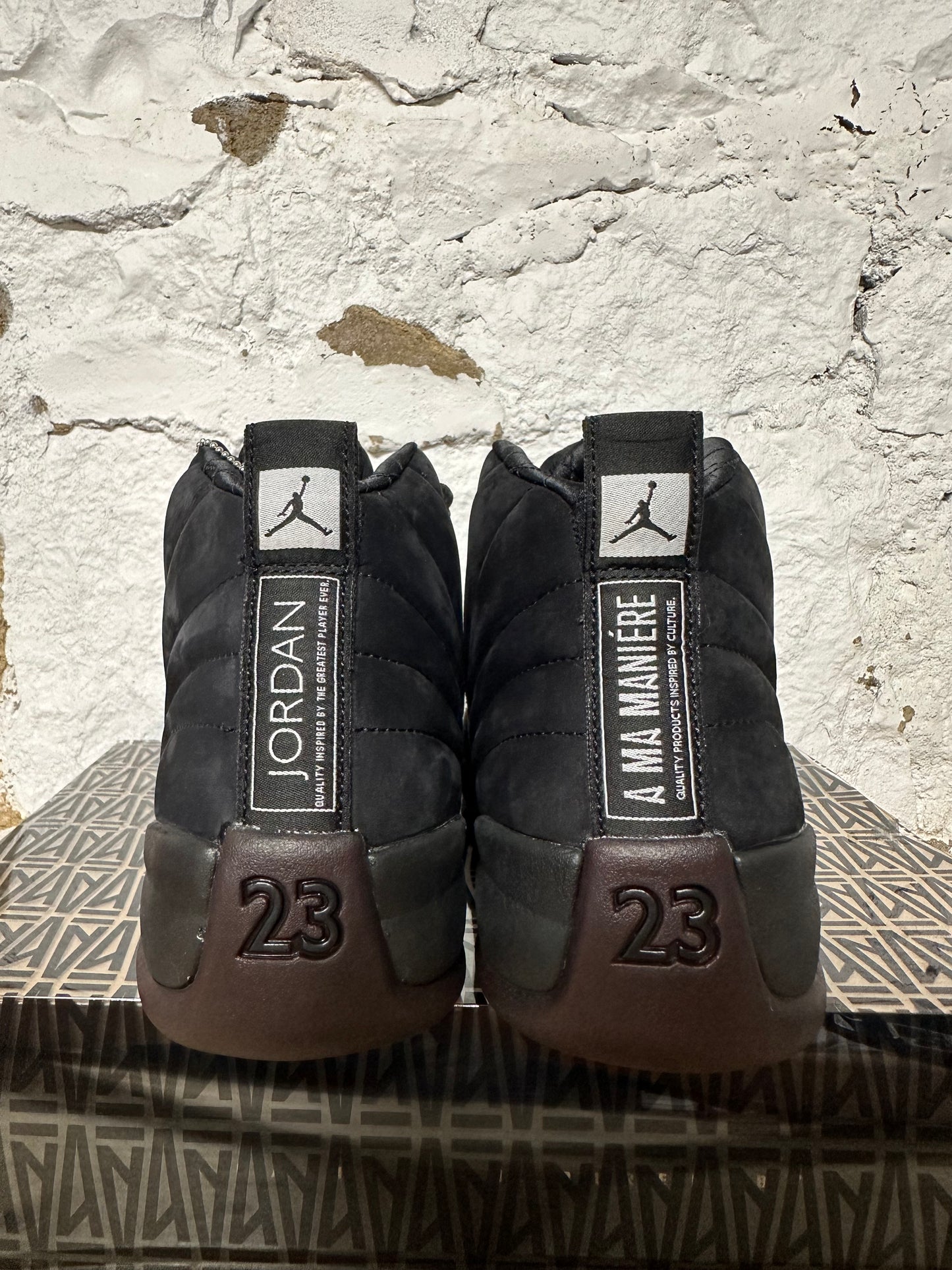 Air Jordan 12 A Ma Maniere Black Sz 8.5 (10W) DS