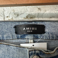 Amiri Multicolor Paisley Patches Washed Blue Denim Jeans Sz 32
