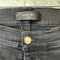Amiri Multicolor Paint Splatter Black Denim Jeans Sz 36