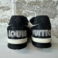 Louis Vuitton Black White Strap Trainer Sneaker Sz 10.5 (9LV)