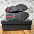 Prada Americas Cup Black Red Patent Black Sneaker Sz 10