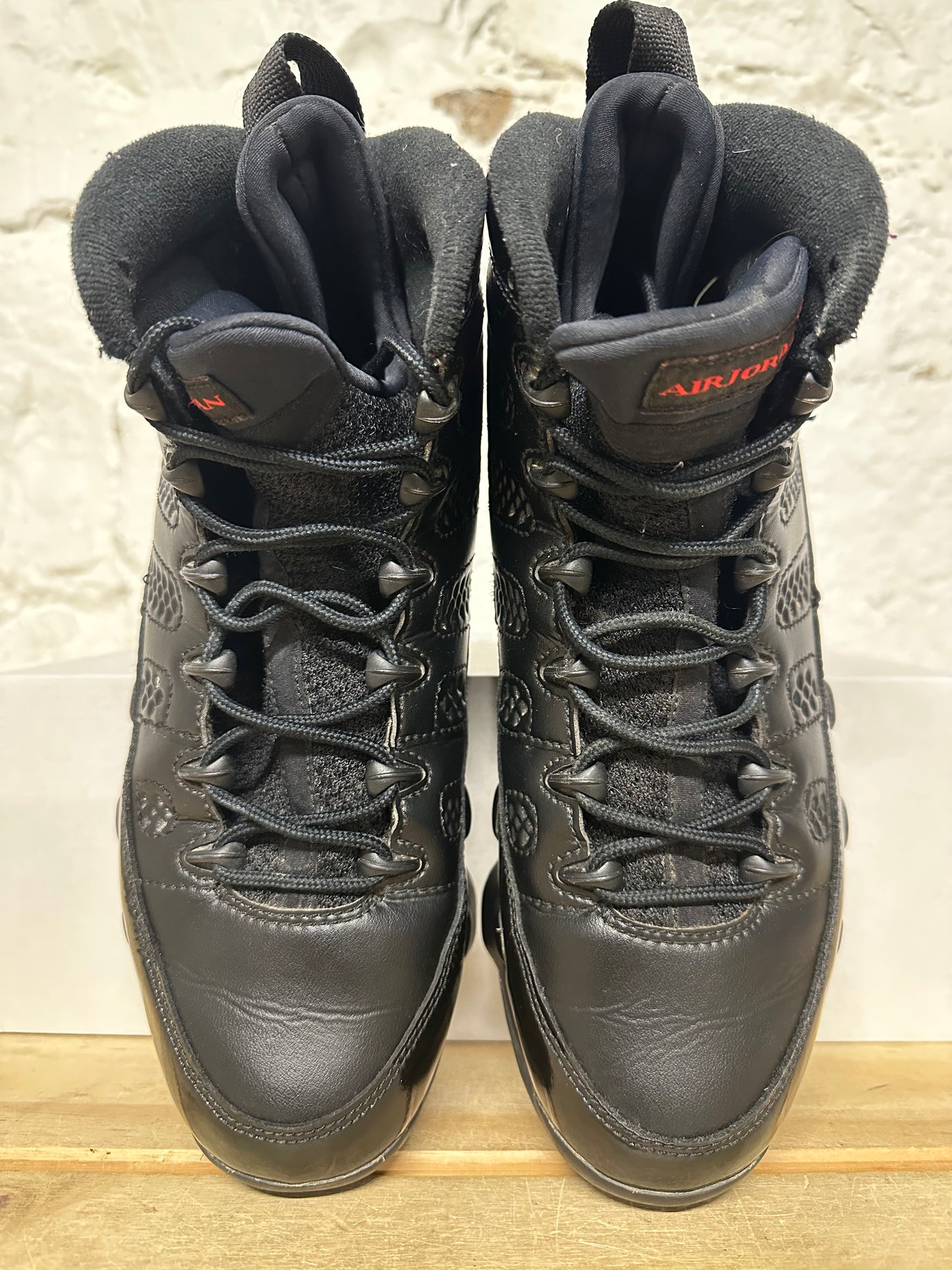 Air Jordan 9 Bred Patent Sz 9