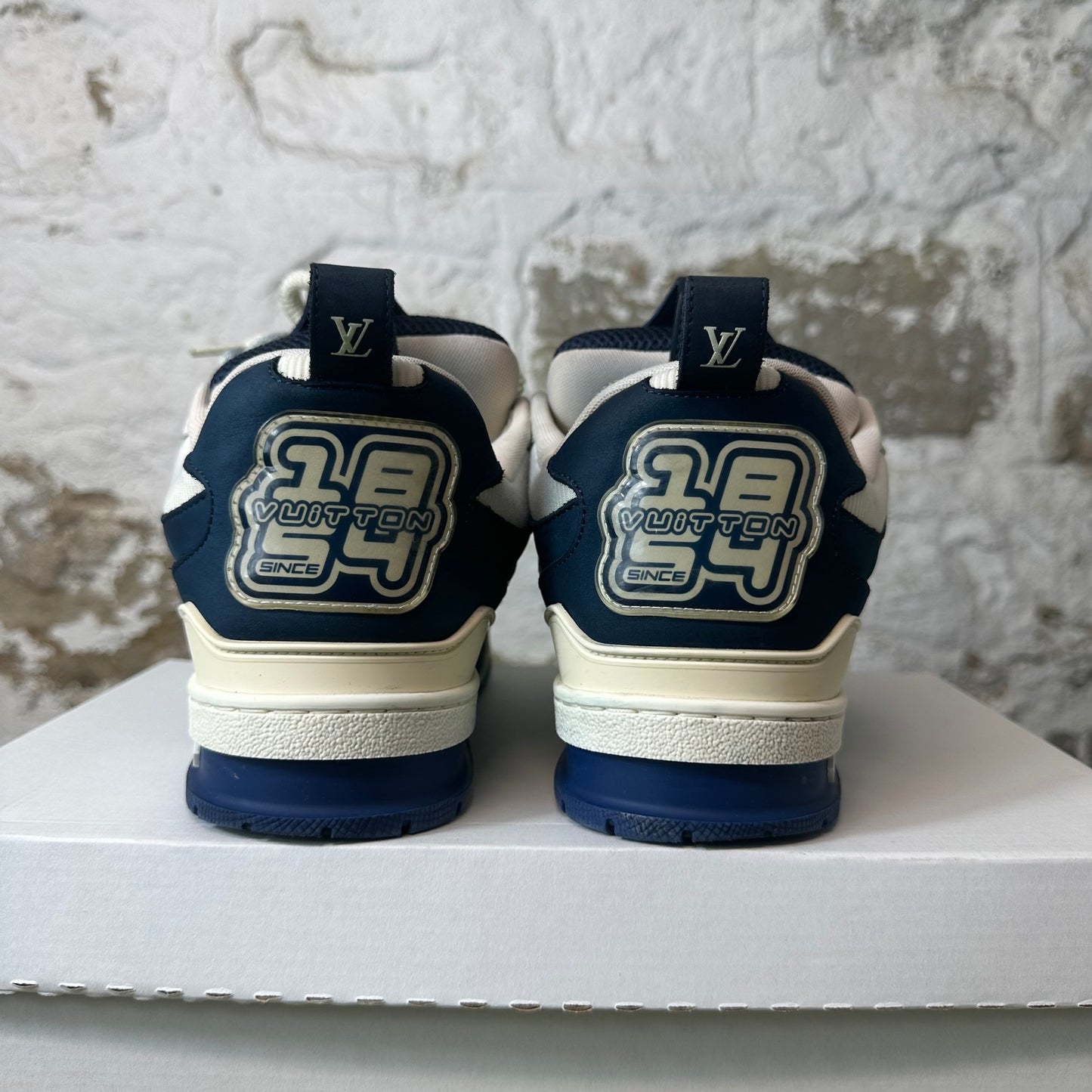 Louis Vuitton Navy White Skate Sneaker Sz 10 (8.5LV)